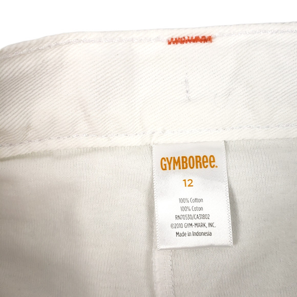 GYMBOREE Girl's Fun in the Sun White Denim Jean Embroidered Skirt Size 12 - Picture 11 of 11